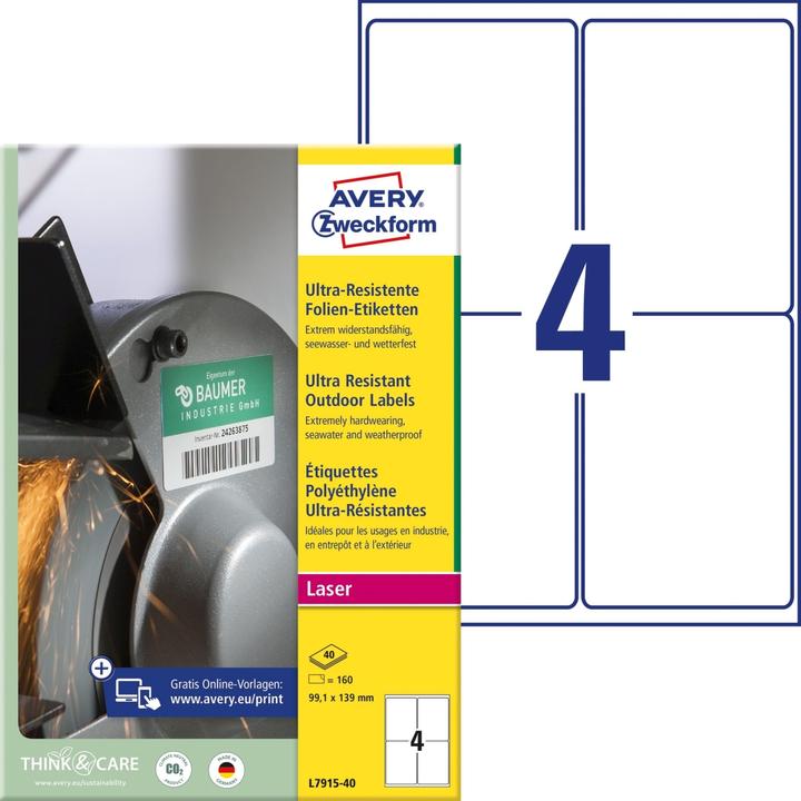 Immagine prodotto Avery Etichette in film ultraresistenti