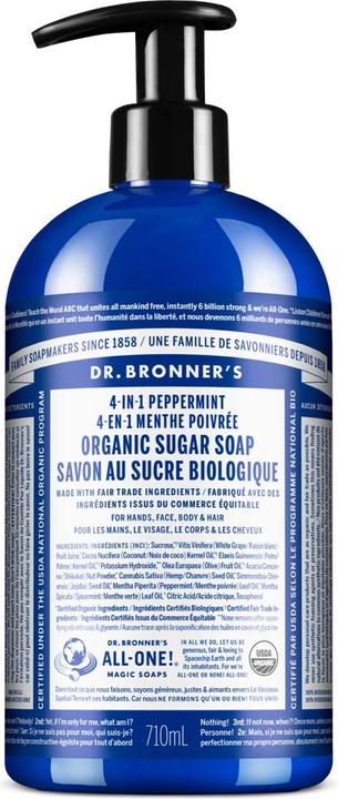 Produktbild Dr. Bronner's Sugar Soap (Flüssigseife, 710 ml)