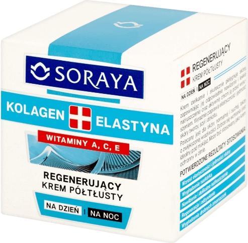 Actual product image Soraya Collagen & Elastin Regenerating Semi-Chured Cream On Day And Night 50Ml (50 ml, 24h cream)