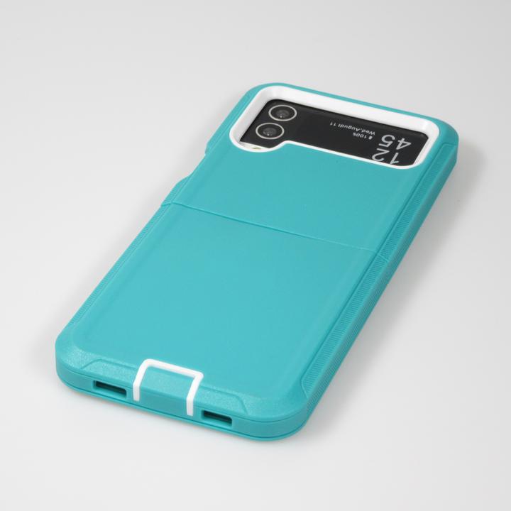 Immagine prodotto PhoneLook Manicotto in silicone rinforzato Optimum-protect con clip da cintura turchese (Samsung Galaxy Z Flip4)