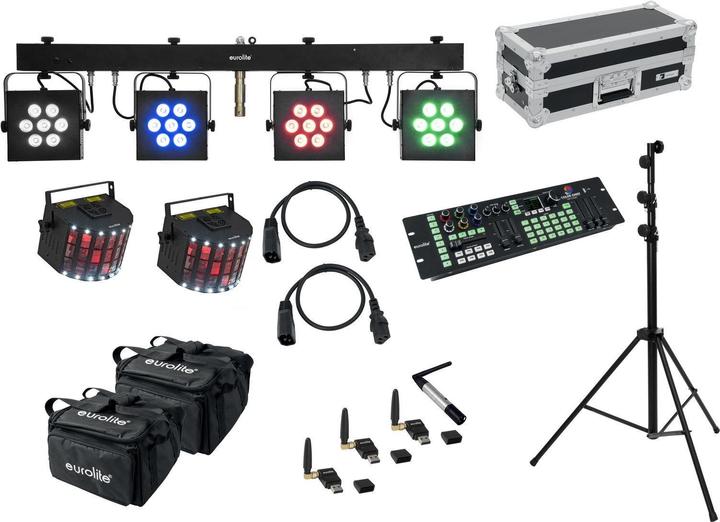 Image du produit Eurolite Set LED KLS-3002 + Laser Derby Mobile Bundle