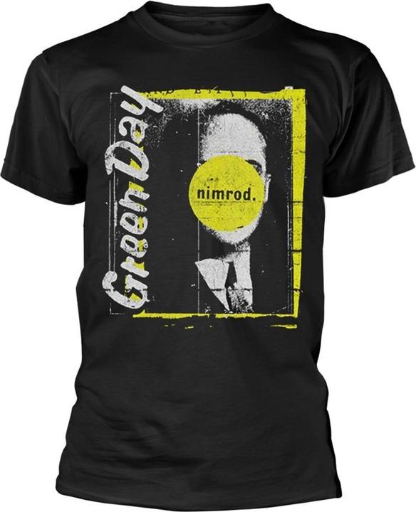 Green Day Men's Nimrod Portrait T-Shirt Black, Black, Medium (M)