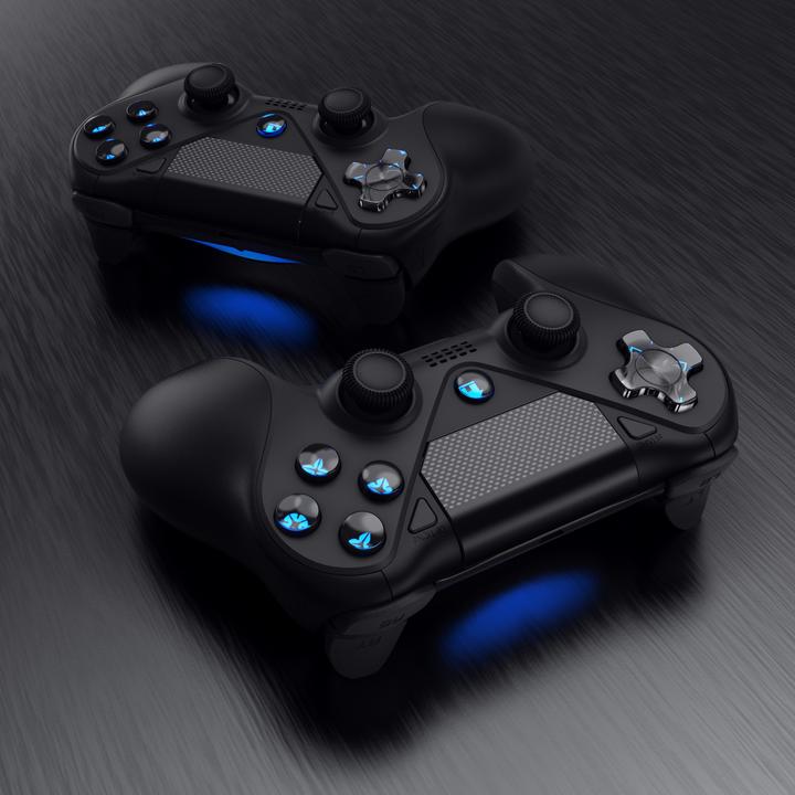Produktbild Titanwolf 2x Gaming Controller, Wireless Gamepad für PS4, Playstation & Switch, Bluetooth & Kabel, Touchpad (PS4, Switch)