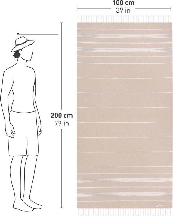 Actual product image Fit-Flip Hamam towel (200 x 100 cm)
