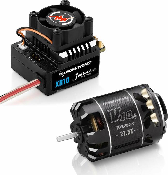 Produktbild Hobbywing Xerun Justock Combo G3S mit 10.5 Turn 4000kV für 1:10 Stock,Drift