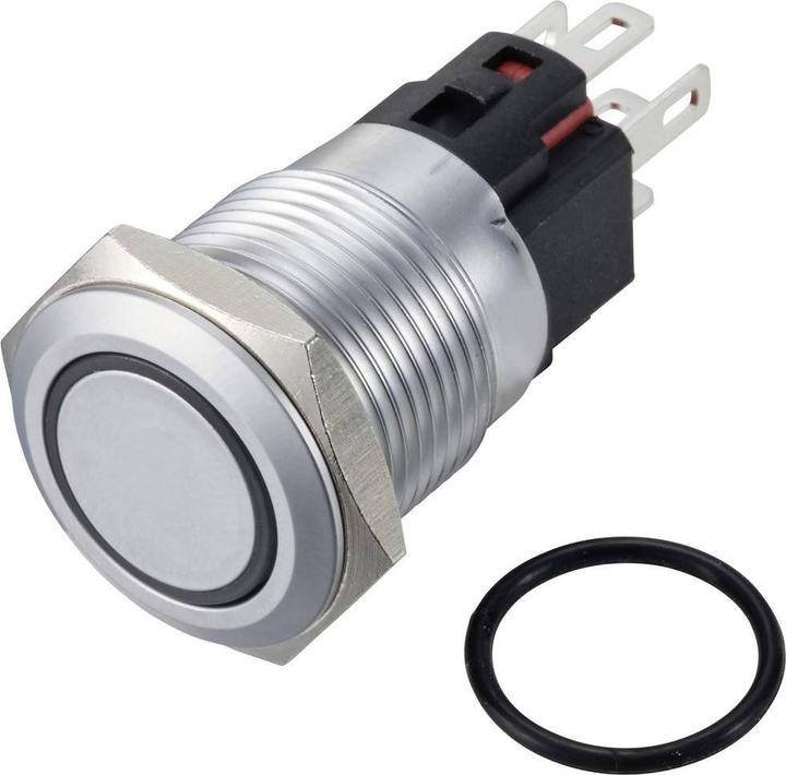Produktbild Tru Components TC-12647520 Druckschalter 250 V/AC 3 A 1 x Aus/(Ein) IP65 Rot ra