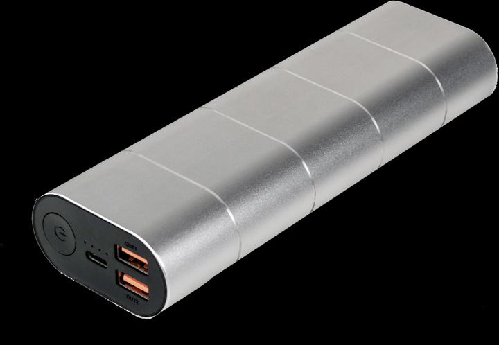 Produktbild Verbatim Powerbank grey/silver metal QC3 & USB-c (20000 mAh, 74 Wh)