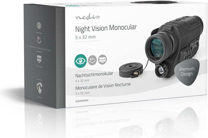 Immagine prodotto Nedis Monoculare| Ingrandimento 5x| Diametro obiettivo 32 mm| Campo visivo 87 (5 x, 32 mm)