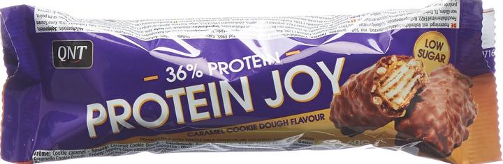 Actual product image QNT 36% Protein Joy Bar Low Sugar Caramel&Cook (Caramel & Cookie, 1 pcs., 62 g)