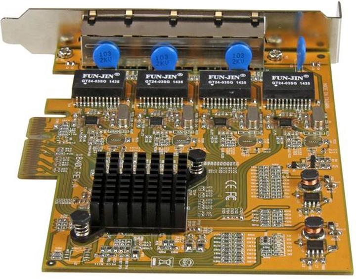 Actual product image StarTech 4 Port Gigabit PCIe Network Card (Ethernet, RJ45)