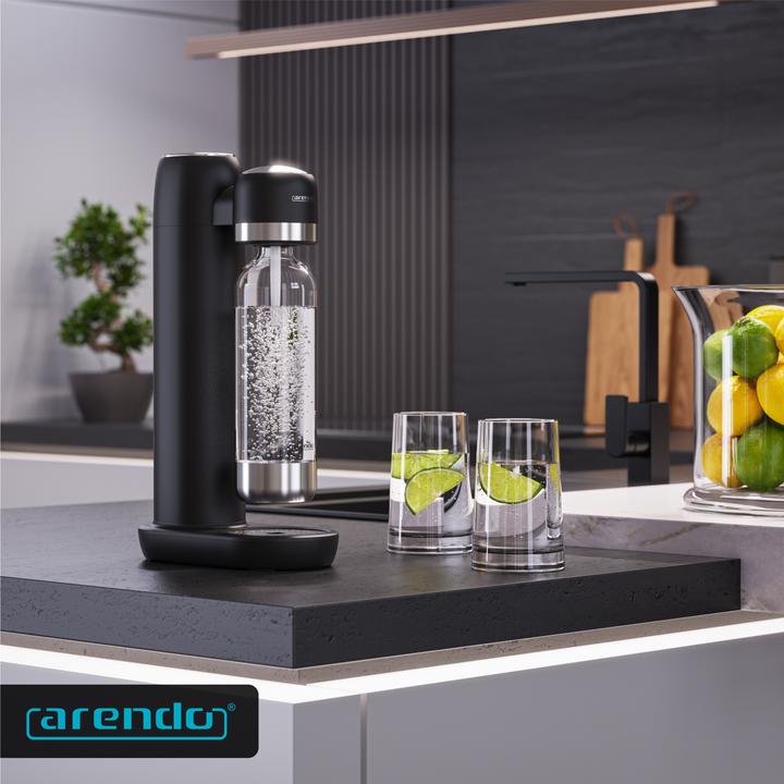 Produktbild Arendo Wassersprudler, Soda Maker + 1000 ml Flasche, Soda Streamer mit Wasserflasche, für 60l CO2 Zylinder