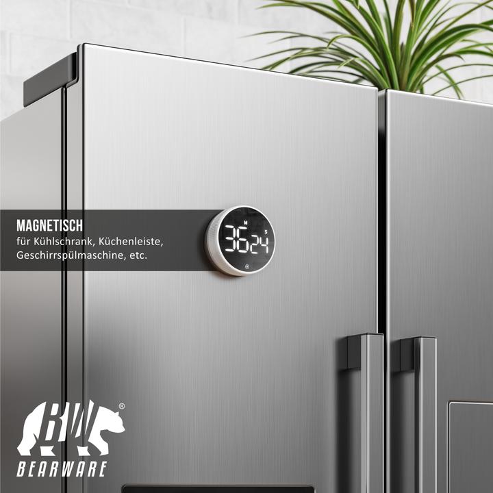 Produktbild Bearware Küchentimer digital, Küchenwecker, Eieruhr, Display, magnetisch, Countdown, Kurzzeitimer, Küchenuhr