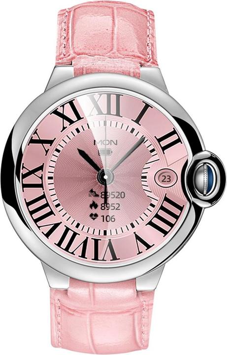 Image du produit EKO Montre connectée 5.0 avec microphone et bracelet en cuir avec boucle déployante