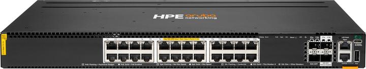 Produktbild Aruba HPE Networking 6300L 24p Smart Rate 1G/2.5G/5G/10G CL6 2p SFP56 50G 2p SFP28 25G L2 Switch (24 Ports)