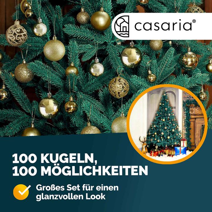 Image du produit Deuba Boules de sapin de Noël (100 -pièce)