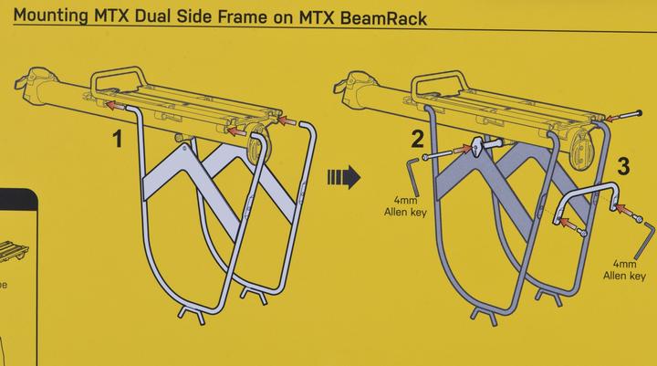 Actual product image Topeak MTX Dual Seitenrahmen