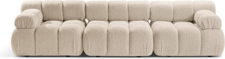 Actual product image Micadoni Velvet Modular Sofa, "Bellis", 3 Seats, 282x94x70 Made in Europe (2 person sofa, 3-seater, 4-seater)