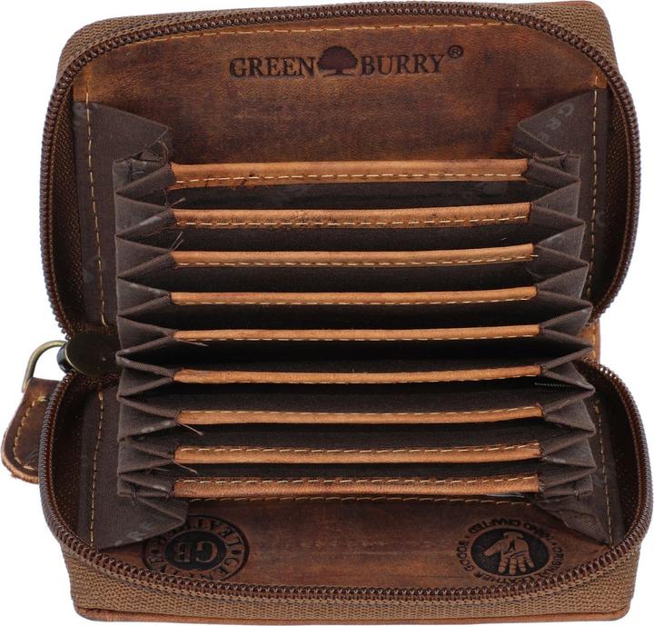 Immagine prodotto Greenburry Porta carte di credito vintage RFID in pelle 7,5 cm