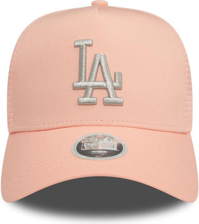 Actual product image New Era Ladies Trucker Cap - METALLIC Los Angeles Dodgers