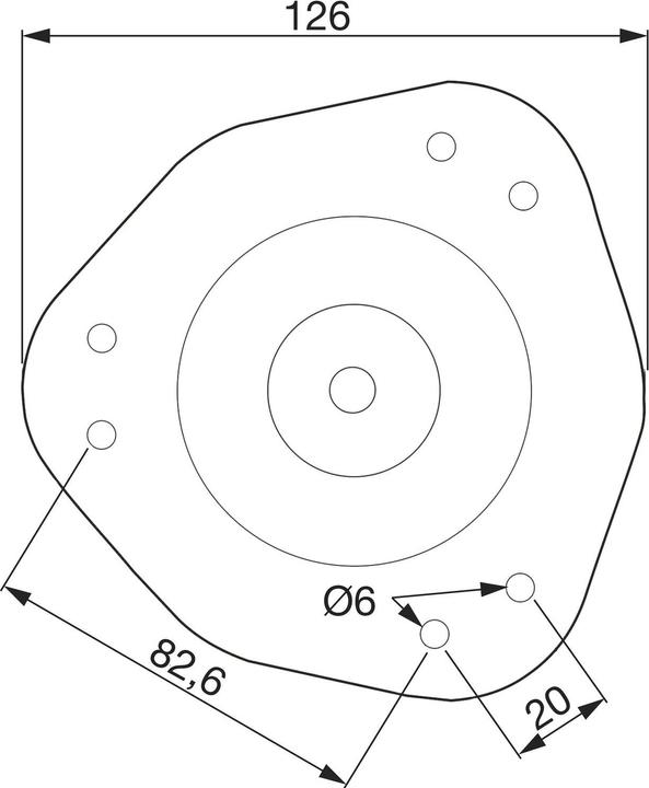 Produktbild Grimme Tischfuss (Tischbein) ø 60 mm Länge 710 mm Möbelfüsse Stahl schwarz matt lackiert