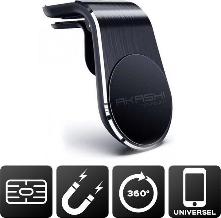 Immagine prodotto Akashi Supporto Voiture Alu Aimante Pour Grille D'Aeratio