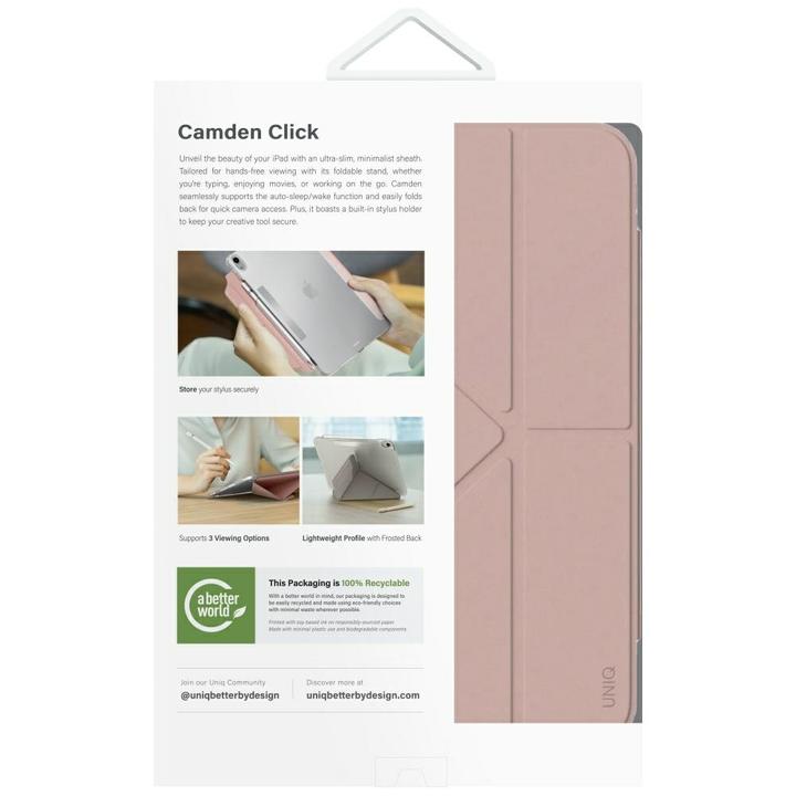 Produktbild Uniq Case Camden Click for iPad 11" A16 (2025) / iPad 10.9" 10 gen. (2022) pink (IPad 10.9")