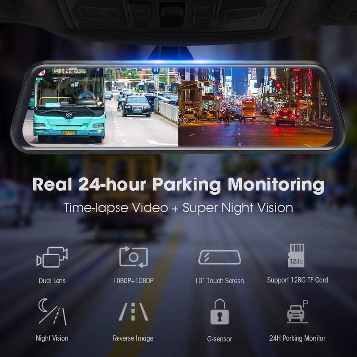 Produktbild Jansite Dashcam (Eingebautes Mikrofon, Eingebautes Display, Beschleunigungssensor, Full HD)