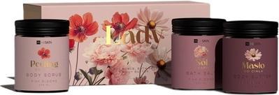 Hiskin Set Lady Flowers Bath Salt 200Ml + Body Scrub 200Ml + Body Butter 200Ml