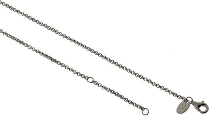 Immagine prodotto Xen Collana cimelio lunga 42-45 cm in argento 925 rodiato nero (Argento 925, 42 - 45 cm)