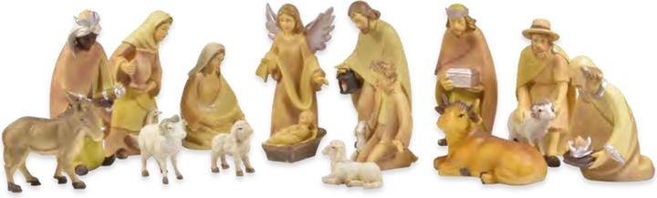 Produktbild Riffelmacher Krippenfiguren in Holzlook 15-teilig