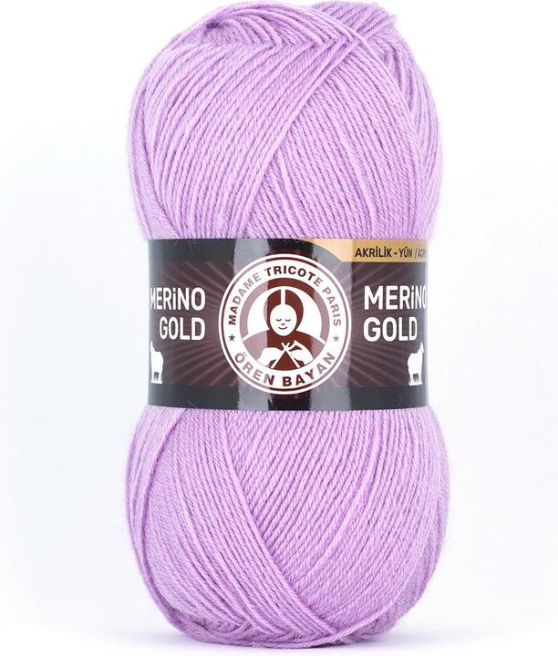 Madame Tricote Paris Merino Gold - Lilas (400 m)