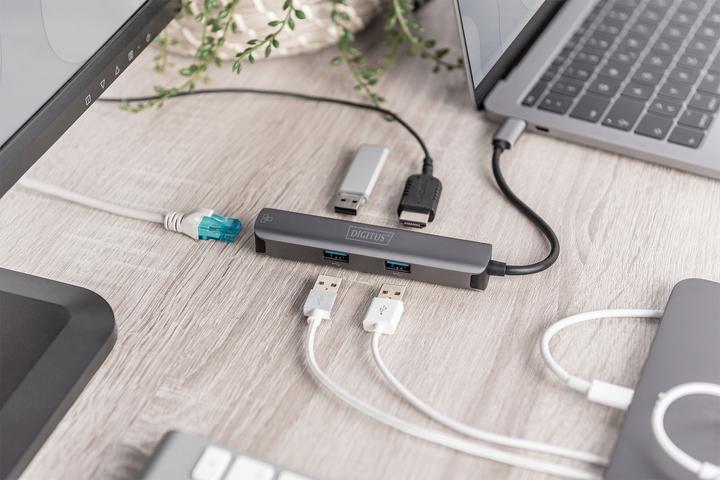 Produktbild Digitus USB-C™ Dock, 5-Port (USB-C, 5 Ports)