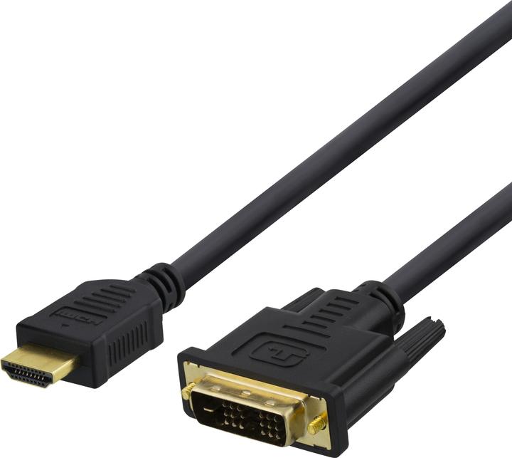 Immagine prodotto Deltaco Cavo da HDMI a DVI 1080p, DVI-D (1 m, HDMI)