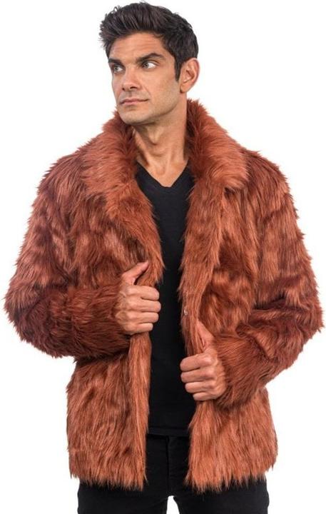 Actual product image Chaks Jacke - Kunstfell: Braun (XXL)