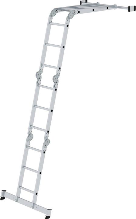 Produktbild kaiserkraft Vielzweckleiter 4-teilig mit nivello-Traverse 4x3 Sprossen (Mehrzweckleiter, 365 cm)