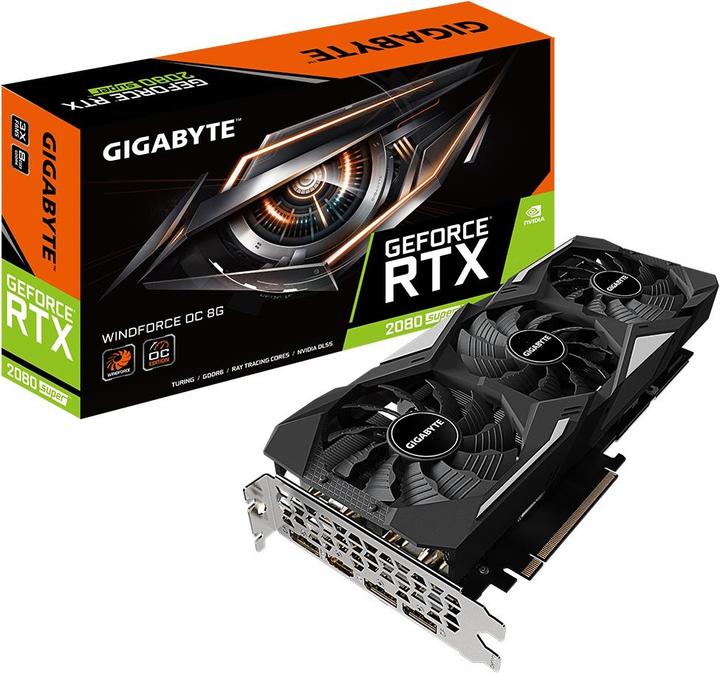 Actual product image Gigabyte GeForce RTX 2080S Windforce OC (8 GB)