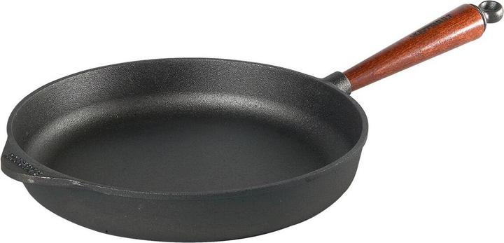 Actual product image Skeppshult Cast Iron Pan 28 cm Beech Handle (28 cm, Casserole + Stewpot, Cast iron)