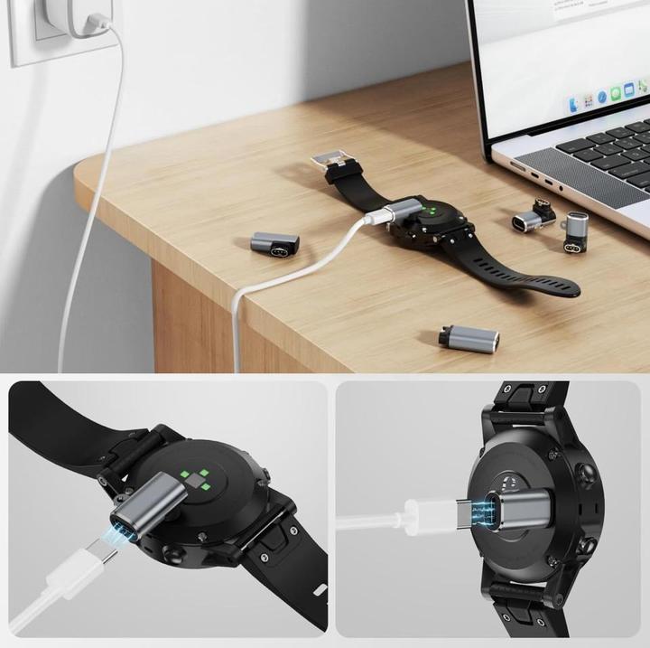 Immagine prodotto PowerGuard MicroUSB to Garmin Smartwatch Charge Adapter Ladeadapter 90-Grad