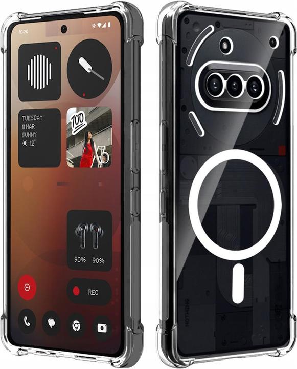 Produktbild Techsuit - Shockproof Clear Silicone MagSafe - Nothing Phone (3a) - Clear (Nothing Phone (3a))