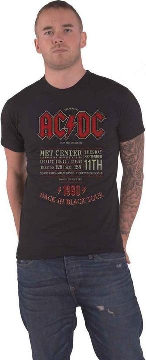 AC/DC Unisex Adult Minnesota '80 Cotton T-Shirt (M)