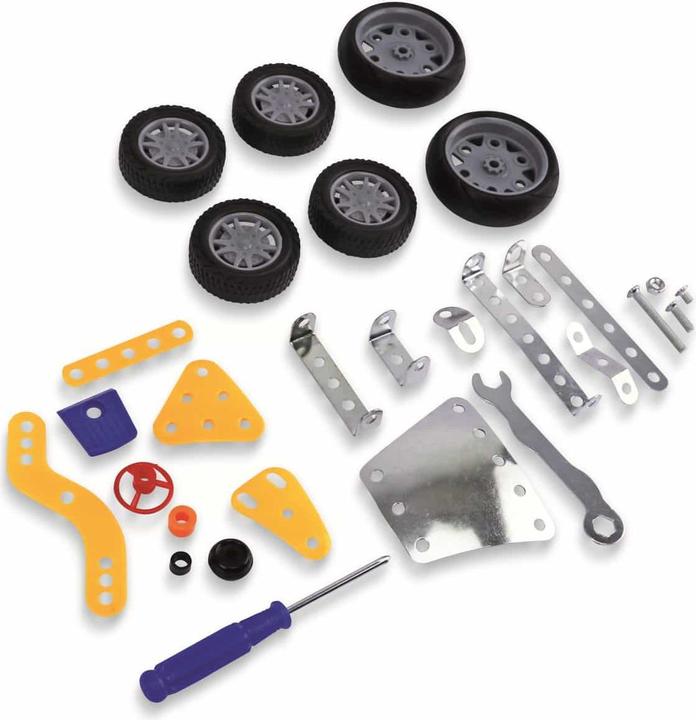 Produktbild Eddy Toys Metallspielzeug, 4 Modelle Auto/Cabrio/Motorrad/Heli, 180 Teile