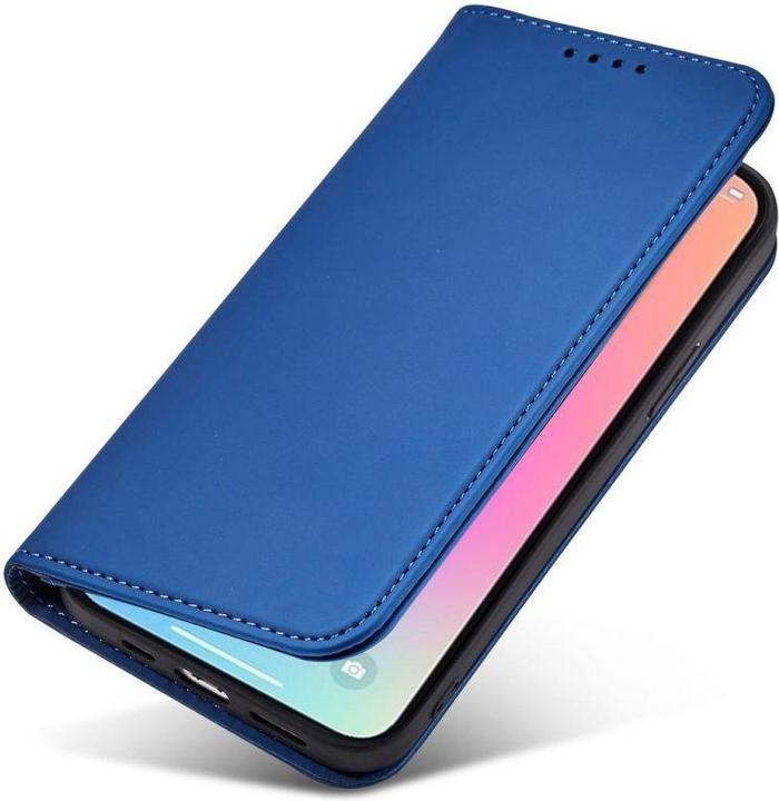 Image du produit Hurtel Étui à cartes magnétique pour iPhone 13 Pro couverture de l'étui à cartes bleu (Apple iPhone 13 Pro)