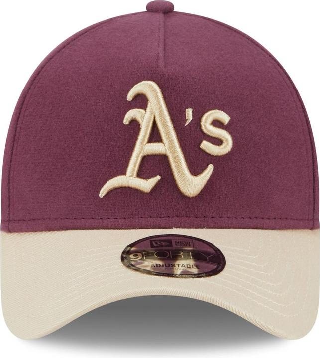 Actual product image New Era A-Frame 9Forty Cap MOLESKIN Oakland Athletics maroon (One size)