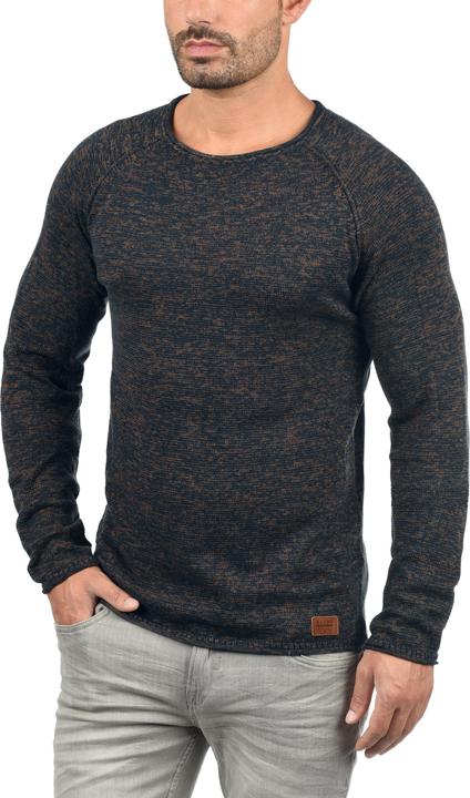 Actual product image Blend Dan Men's Jumper Knit Pullover With O-Neck Flecked (L)