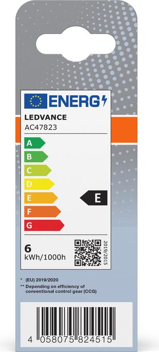 Energie-Label Osram Dulux D (G24d, 5.50 W, 700 lm, 1 x, E)