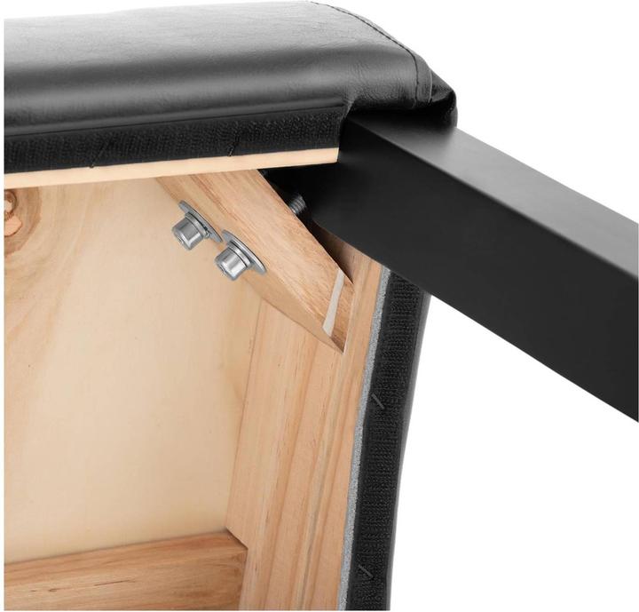 Produktbild Fromm & Starck Polsterstuhl 2er Set Holzbeine bis 180 kg Hochlehner Esszimmerstuhl schwarz