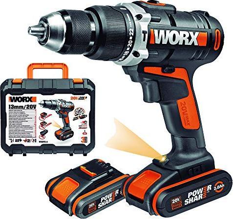 Worx Set di trapani a percussione 20V WX372 (Batteria ricaricabile)