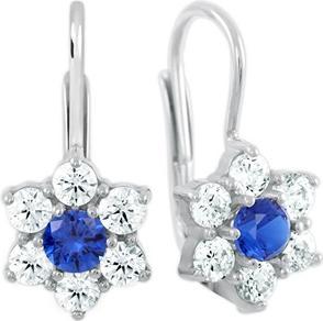 Brilio White gold flower earrings 239 001 00144 0700600