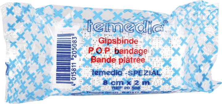 Produktbild Temedia Gipsbinde spezial 8 cm x 2 m, 1 St. Packung