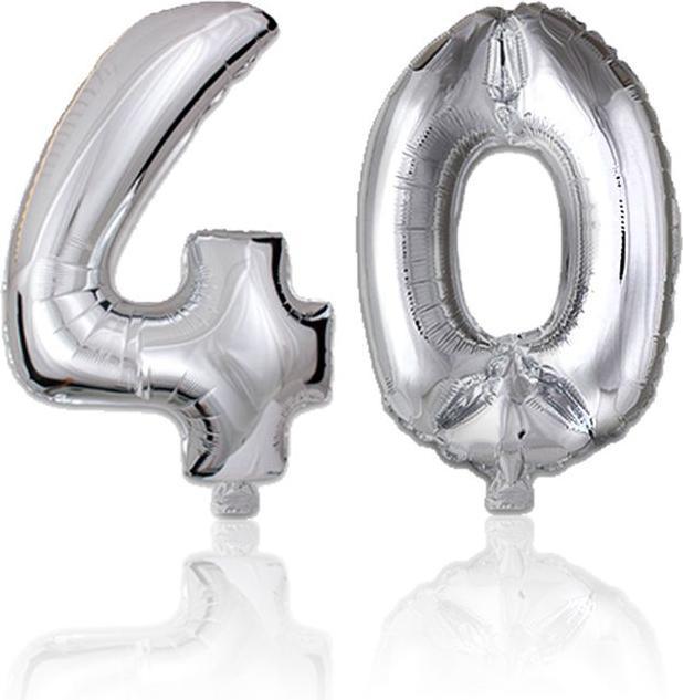 Hermex 40 Number Balloon Foil Balloon Balloon Birthday Party Balloon (1 x)